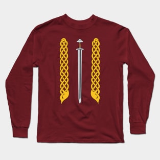 Viking Sword and Plaitwork Long Sleeve T-Shirt